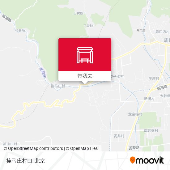 拴马庄村口地图