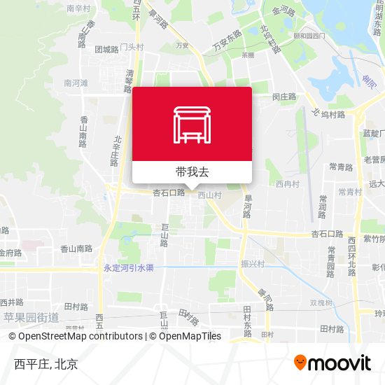 西平庄地图