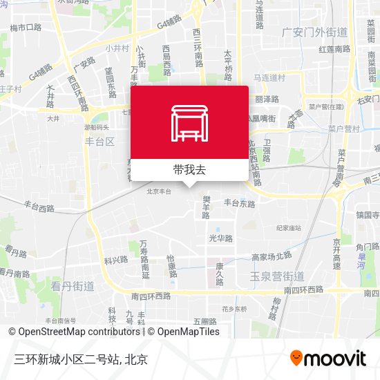 三环新城小区二号站地图