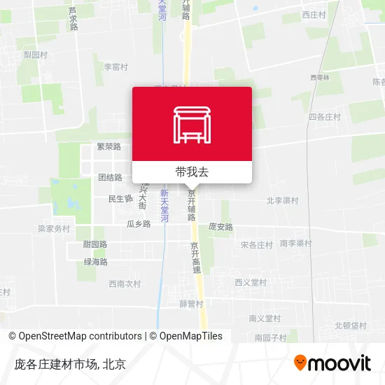 庞各庄建材市场地图