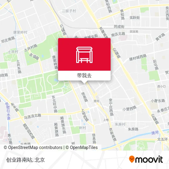 创业路南站地图