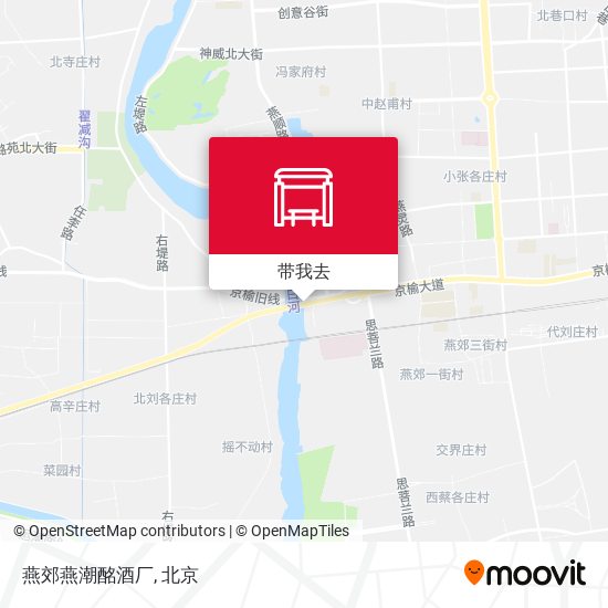 燕郊燕潮酩酒厂地图