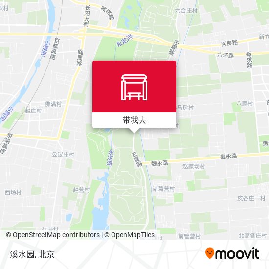 溪水园地图
