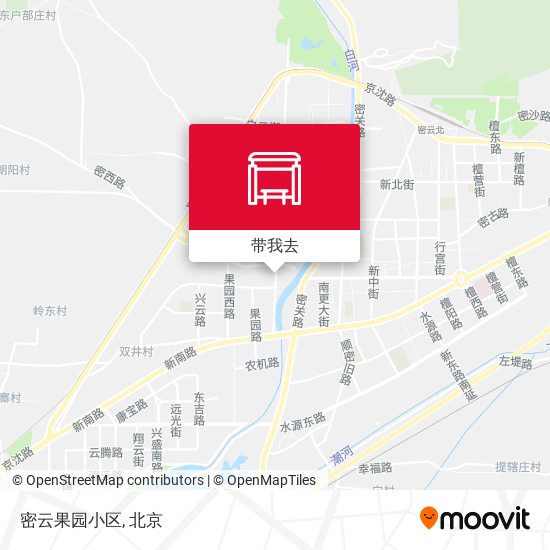 密云果园小区地图