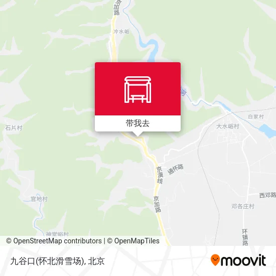 九谷口(怀北滑雪场)地图