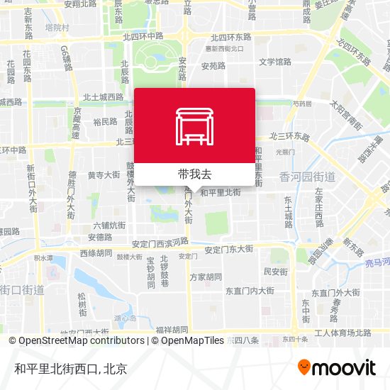 和平里北街西口地图