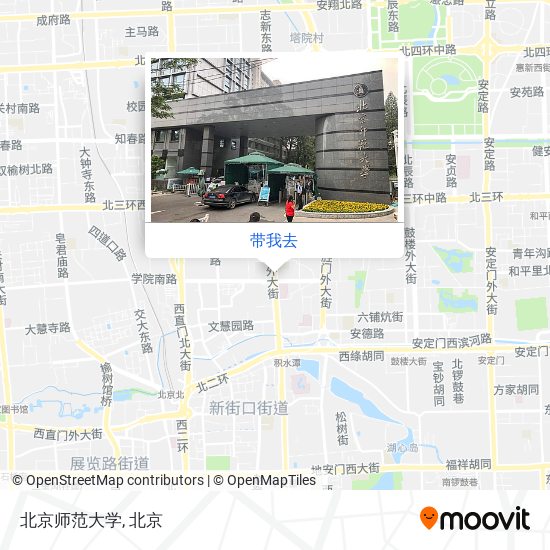 北京师范大学地图