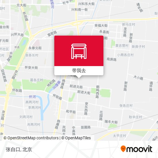 张自口地图