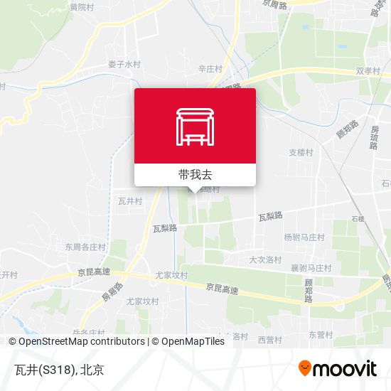 瓦井(S318)地图