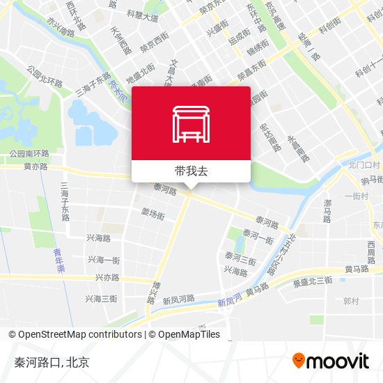 秦河路口地图