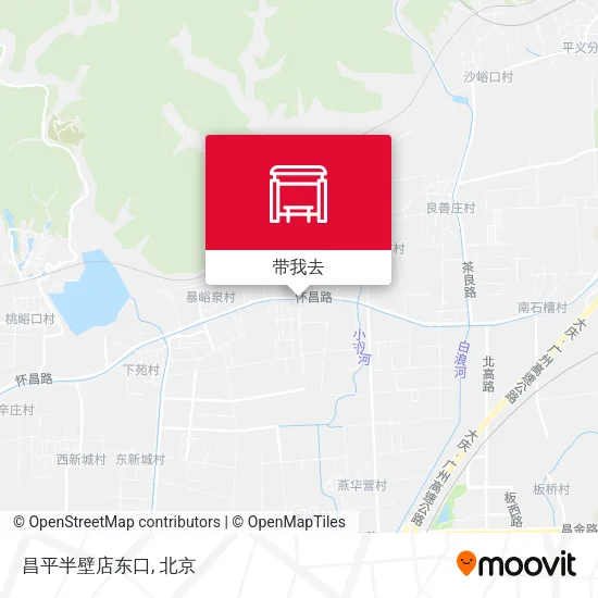 昌平半壁店东口地图