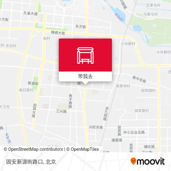 固安新源街路口地图