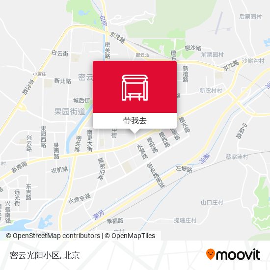 密云光阳小区地图