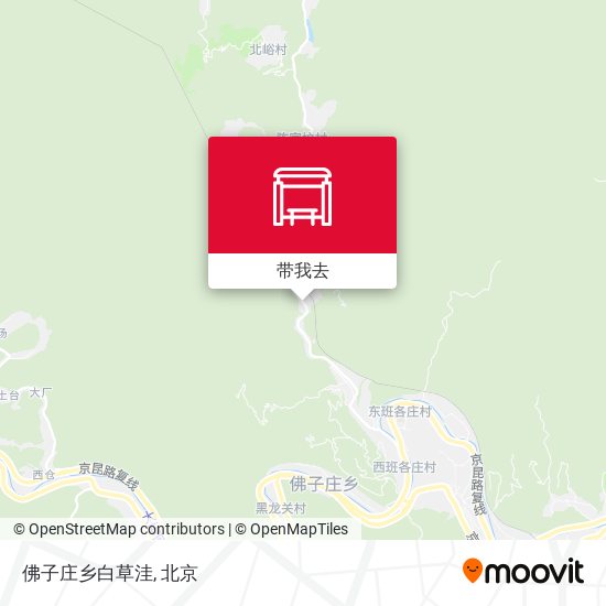 佛子庄乡白草洼地图