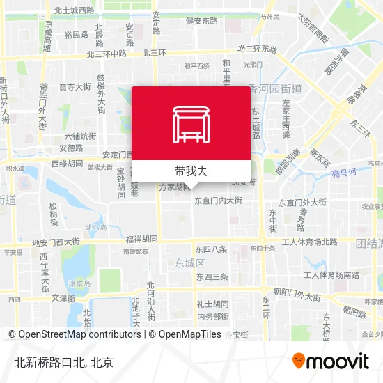 北新桥路口北地图