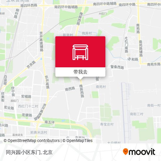 同兴园小区东门地图