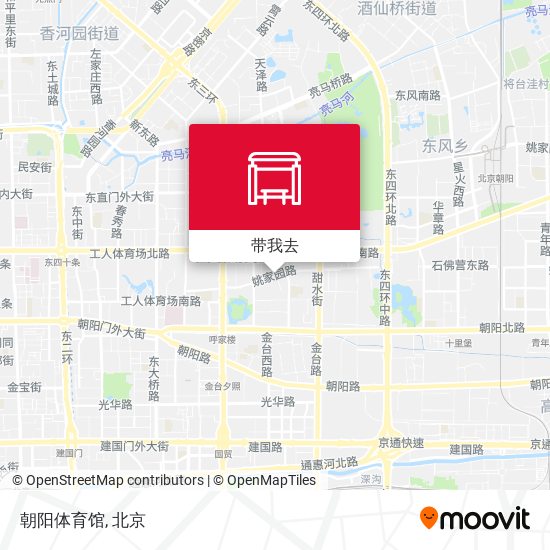 朝阳体育馆地图