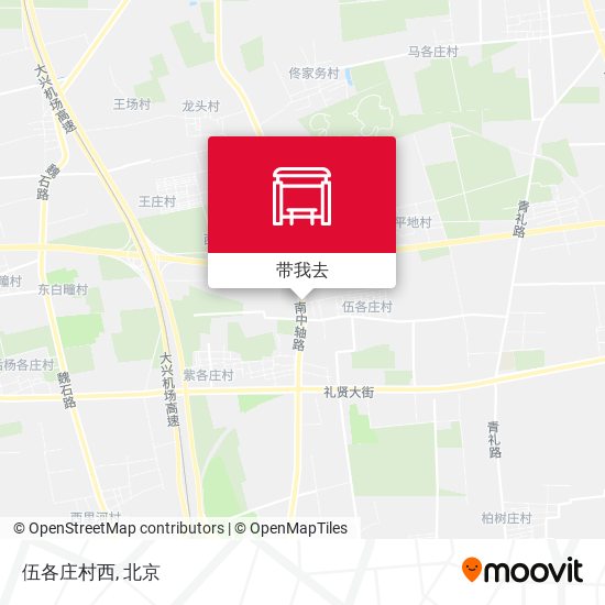 伍各庄村西地图