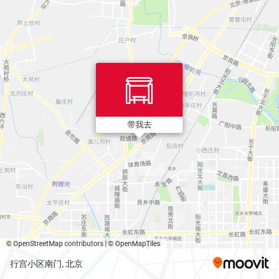 行宫小区南门地图