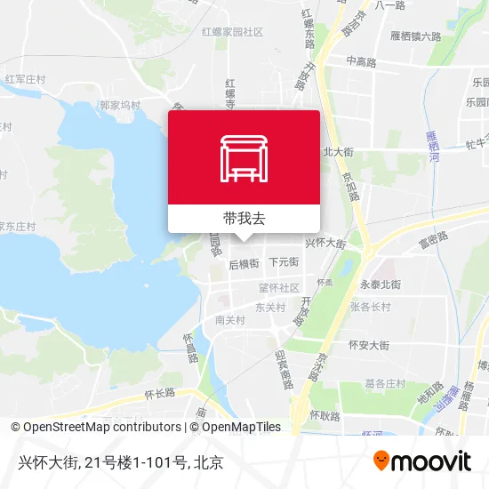 兴怀大街, 21号楼1-101号地图