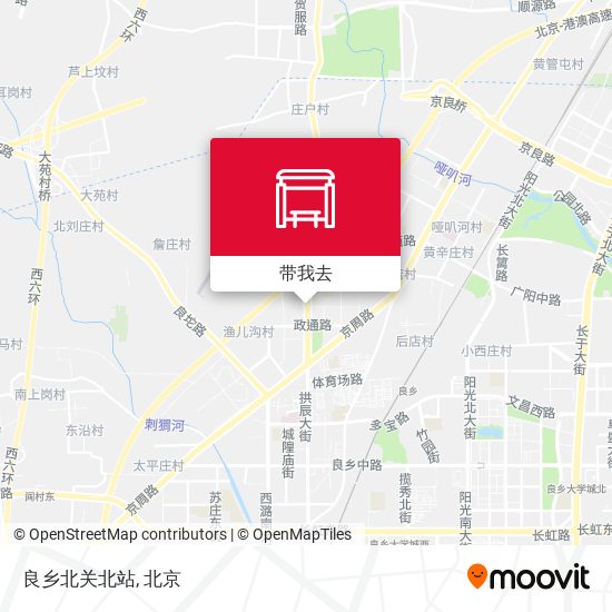 良乡北关北站地图