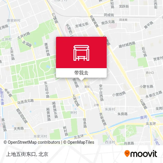 上地五街东口地图