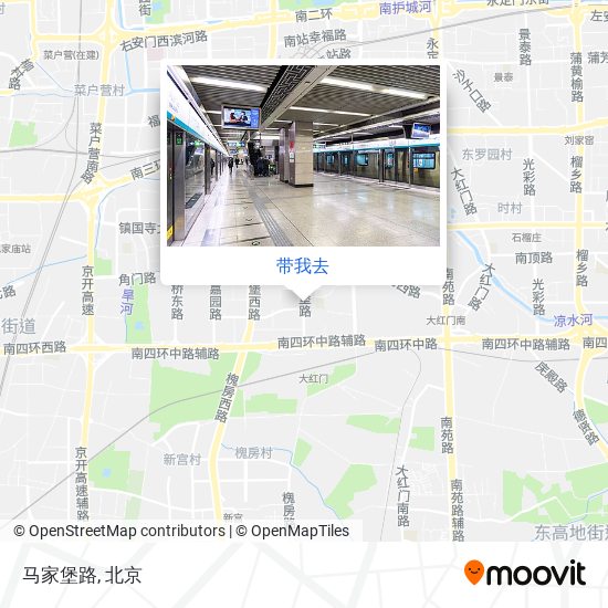 马家堡路地图