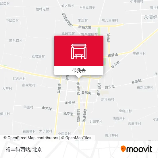 裕丰街西站地图
