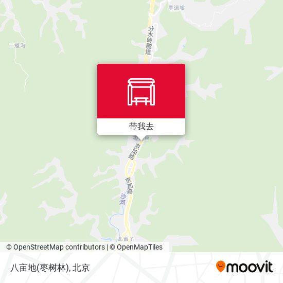八亩地(枣树林)地图