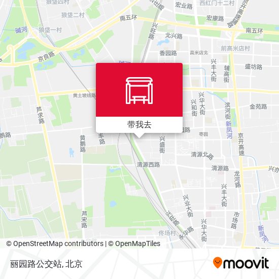 丽园路公交站地图