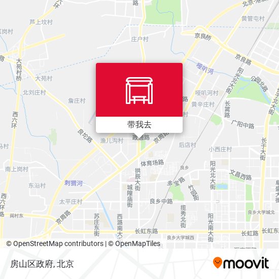 房山区政府地图