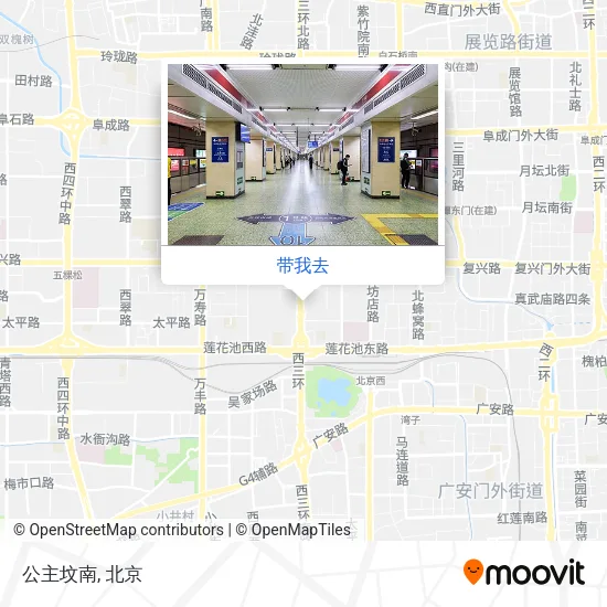 公主坟南地图