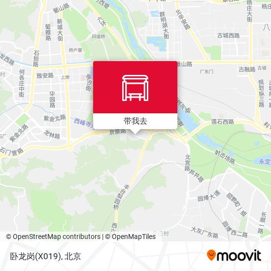 卧龙岗(X019)地图