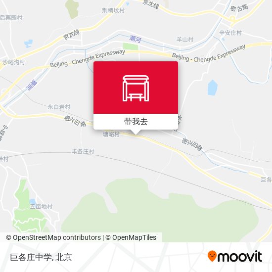 巨各庄中学地图