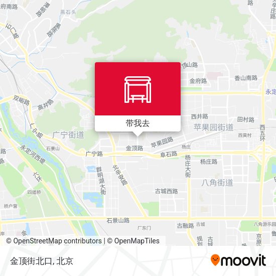 金顶街北口地图