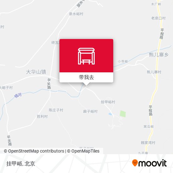 挂甲峪地图
