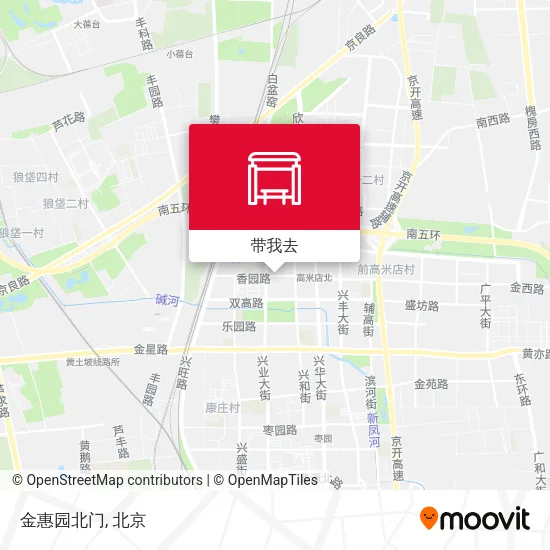 金惠园北门地图