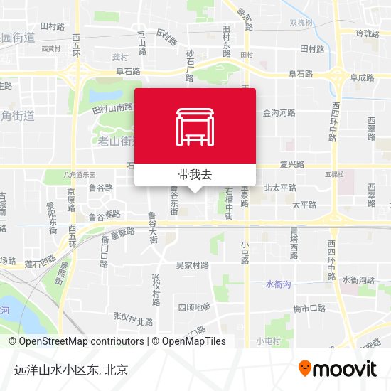 远洋山水小区东地图