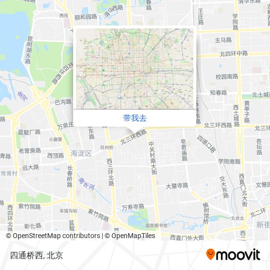 四通桥西地图