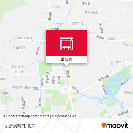 后沙涧南口地图