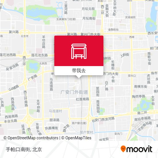 手帕口南街地图