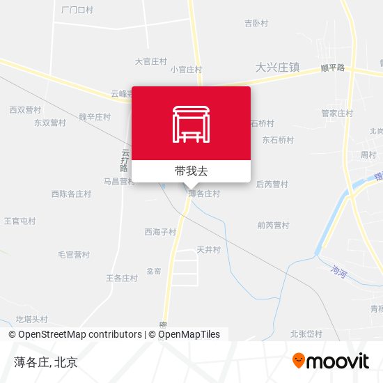 薄各庄地图