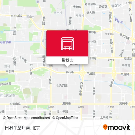 田村半壁店南地图