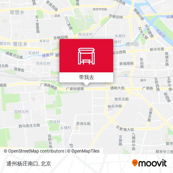 通州杨庄南口地图