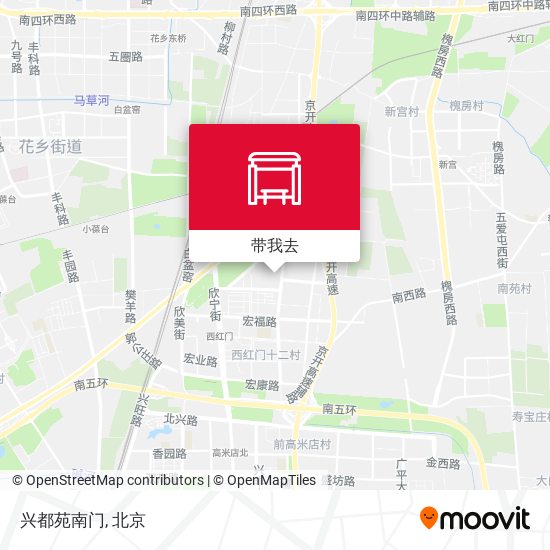 兴都苑南门地图