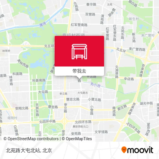 北苑路大屯北站地图