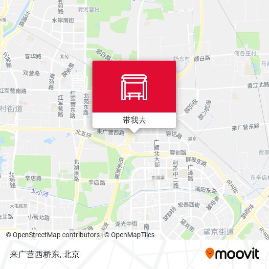 来广营西桥东地图
