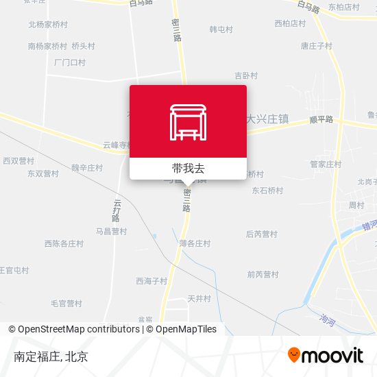 南定福庄地图