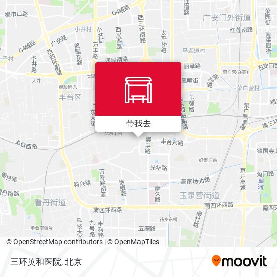 三环英和医院地图