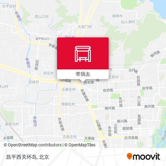 昌平西关环岛地图